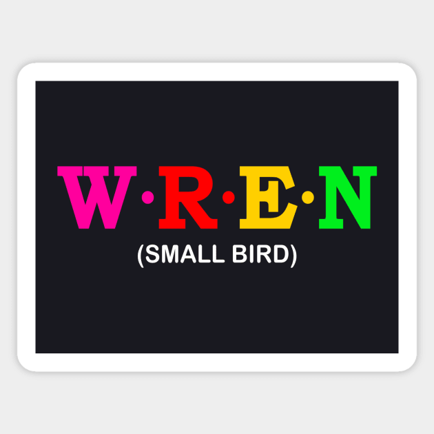 Wren  - Small Bird. Sticker by Koolstudio